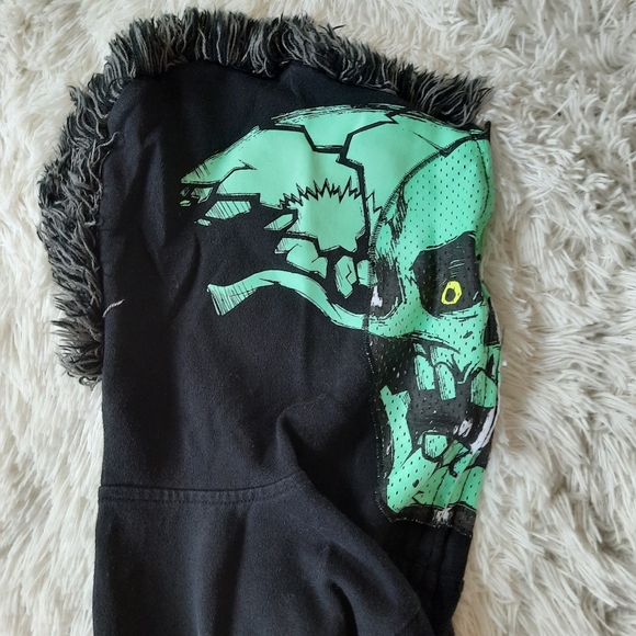 Skeleton Zip Up Sweater - Picture 2 of 4